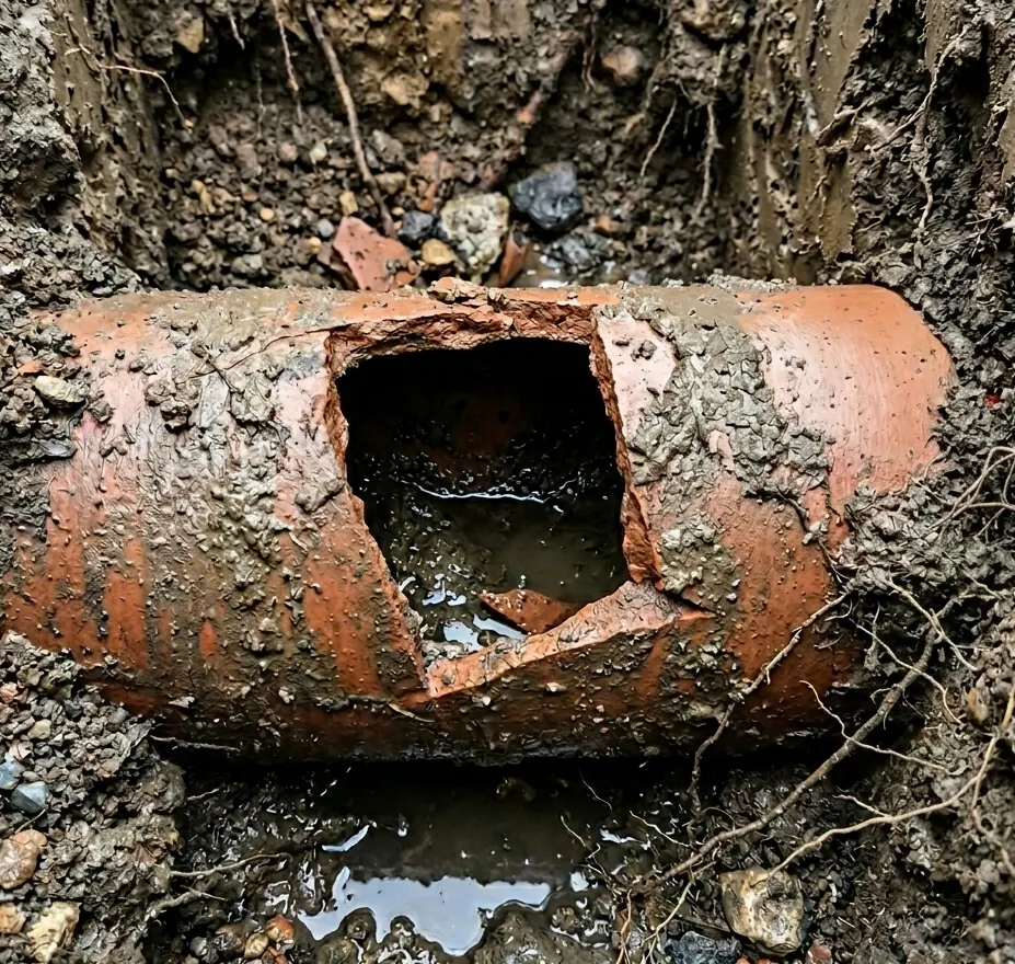 Collapsed Drain in Wolverton